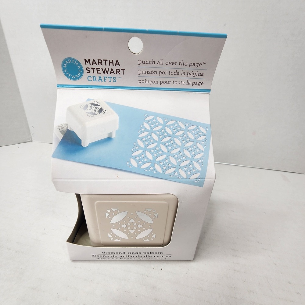 Martha Stewart Craft Punch All Over The Page Diamond Ring Pattern Scrapbooking